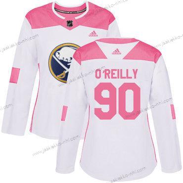 Adidas Naisten Buffalo Sabres #90 Ryan O’Reilly Valkoinen Pinkki Aito Ommeltu NHL Paita