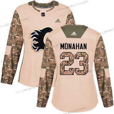 Adidas Naisten Calgary Flames #23 Sean Monahan Maastokuvio Aito 2017 Veterans Day Ommeltu NHL Paita