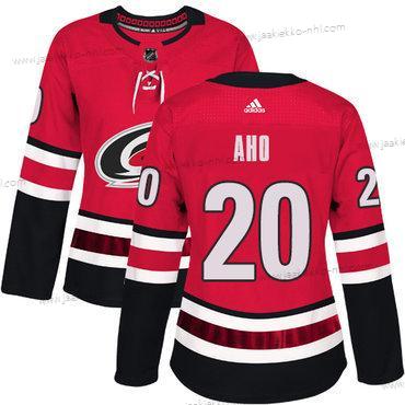 Adidas Naisten Carolina Hurricanes #20 Sebastian Aho Punainen Kotiottelupaita Aito Ommeltu NHL Paita