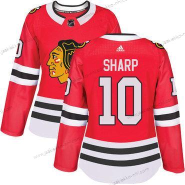 Adidas Naisten Chicago Blackhawks #10 Patrick Sharp Punainen Kotiottelupaita Aito Ommeltu NHL Paita