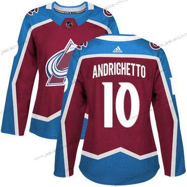 Adidas Naisten Colorado Avalanche #10 Sven Andrighetto Kotiottelupaita Punainen Aito Ommeltu NHL Paita