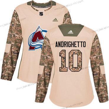 Adidas Naisten Colorado Avalanche #10 Sven Andrighetto Maastokuvio Aito 2017 Veterans Day Ommeltu NHL Paita