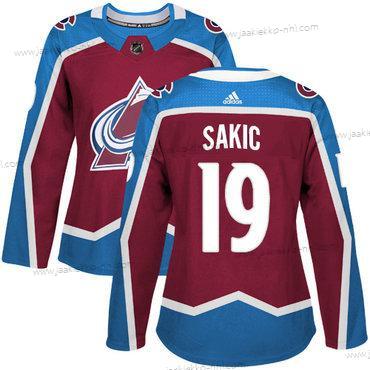 Adidas Naisten Colorado Avalanche #19 Joe Sakic Kotiottelupaita Punainen Aito Ommeltu NHL Paita