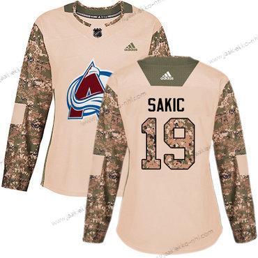 Adidas Naisten Colorado Avalanche #19 Joe Sakic Maastokuvio Aito 2017 Veterans Day Ommeltu NHL Paita