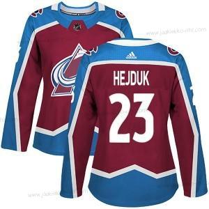 Adidas Naisten Colorado Avalanche #23 Milan Hejduk Aito Kotiottelupaita Punainen Paita