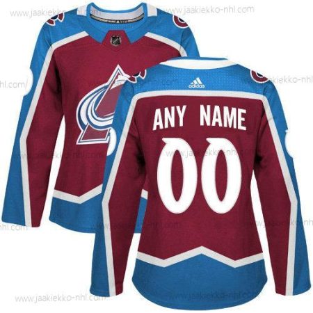 Adidas Naisten Colorado Avalanche Mukautettu Aito Punainen Kotiottelupaita NHL Paita