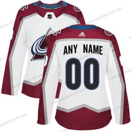 Adidas Naisten Colorado Avalanche Mukautettu NHL Aito Valkoinen Paita