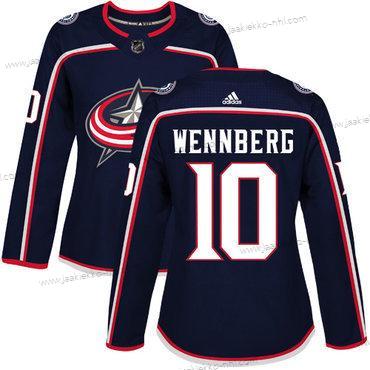 Adidas Naisten Columbus Blue Jackets #10 Alexander Wennberg Laivastonsininen Sininen Kotiottelupaita Aito Ommeltu NHL Paita