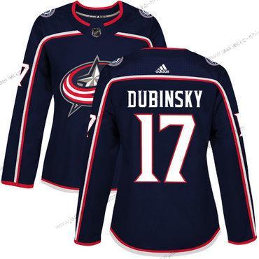 Adidas Naisten Columbus Blue Jackets #17 Brandon Dubinsky Laivastonsininen Sininen Kotiottelupaita Aito Ommeltu NHL Paita