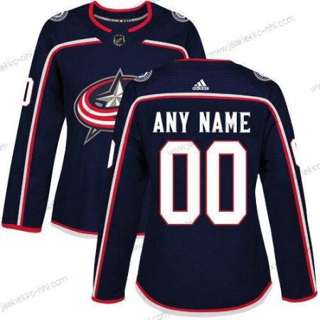 Adidas Naisten Columbus Blue Jackets Mukautettu Aito Laivastonsininen Sininen Kotiottelupaita NHL Paita