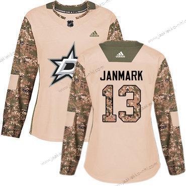 Adidas Naisten Dallas Stars #13 Mattias Janmark Maastokuvio Aito 2017 Veterans Day Ommeltu NHL Paita