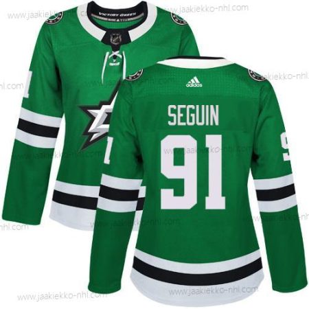 Adidas Naisten Dallas Stars #91 Tyler Seguin Vihreä Kotiottelupaita Aito Ommeltu NHL Paita