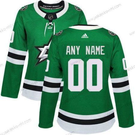 Adidas Naisten Dallas Stars Mukautettu Aito Vihreä Kotiottelupaita NHL Paita