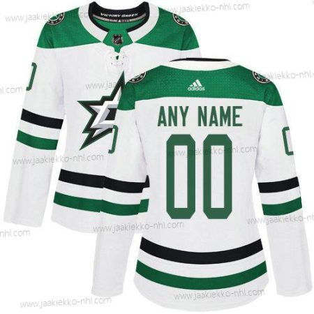 Adidas Naisten Dallas Stars Mukautettu Kolmas paita NHL Aito Valkoinen Paita