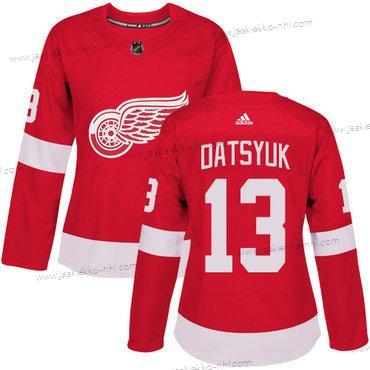 Adidas Naisten Detroit Red Wings #13 Pavel Datsyuk Punainen Kotiottelupaita Aito Ommeltu NHL Paita