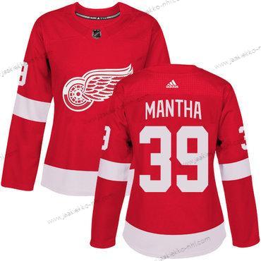 Adidas Naisten Detroit Red Wings #39 Anthony Mantha Punainen Kotiottelupaita Aito Ommeltu NHL Paita