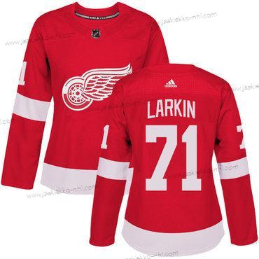 Adidas Naisten Detroit Red Wings #71 Dylan Larkin Punainen Kotiottelupaita Aito Ommeltu NHL Paita