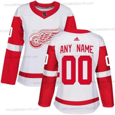 Adidas Naisten Detroit Red Wings Mukautettu NHL Aito Valkoinen Paita