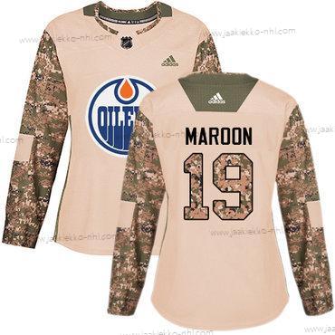 Adidas Naisten Edmonton Oilers #19 Patrick Maroon Maastokuvio Aito 2017 Veterans Day Ommeltu NHL Paita