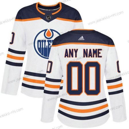 Adidas Naisten Edmonton Oilers Mukautettu NHL Aito Valkoinen Paita