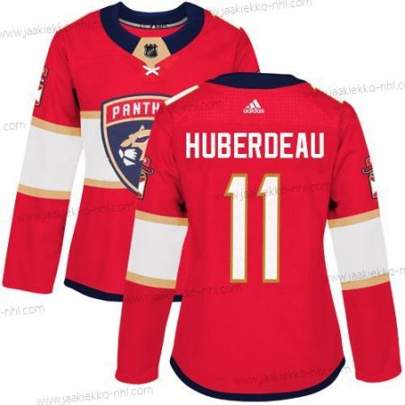 Adidas Naisten Florida Panthers #11 Jonathan Huberdeau Punainen Kotiottelupaita Aito Ommeltu NHL Paita