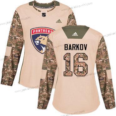 Adidas Naisten Florida Panthers #16 Aleksander Barkov Maastokuvio Aito 2017 Veterans Day Ommeltu NHL Paita