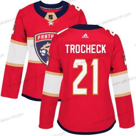 Adidas Naisten Florida Panthers #21 Vincent Trocheck Punainen Kotiottelupaita Aito Ommeltu NHL Paita