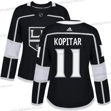 Adidas Naisten Los Angeles Kings #11 Anze Kopitar Musta Kotiottelupaita Aito Ommeltu NHL Paita