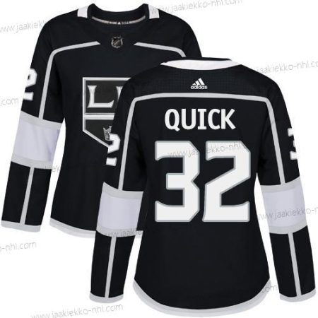 Adidas Naisten Los Angeles Kings #32 Jonathan Quick Musta Kotiottelupaita Aito Ommeltu NHL Paita