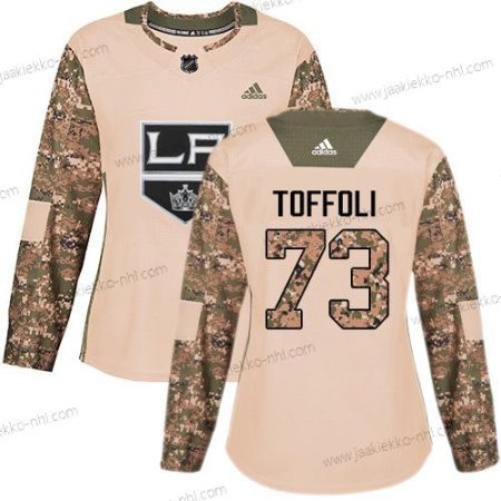 Adidas Naisten Los Angeles Kings #73 Tyler Toffoli Maastokuvio Aito 2017 Veterans Day Ommeltu NHL Paita