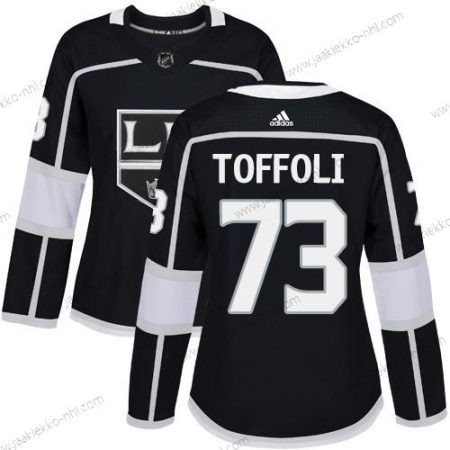 Adidas Naisten Los Angeles Kings #73 Tyler Toffoli Musta Kotiottelupaita Aito Ommeltu NHL Paita