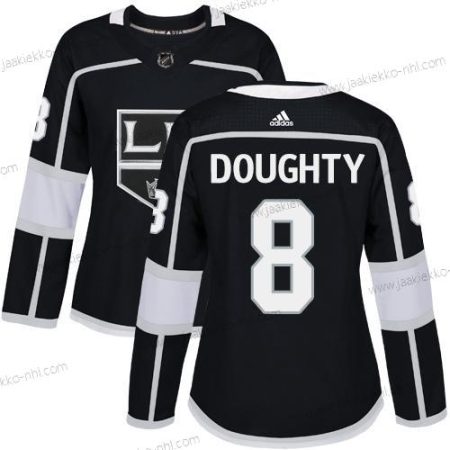 Adidas Naisten Los Angeles Kings #8 Drew Doughty Musta Kotiottelupaita Aito Ommeltu NHL Paita