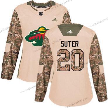 Adidas Naisten Minnesota Wild #20 Ryan Suter Maastokuvio Aito 2017 Veterans Day Ommeltu NHL Paita