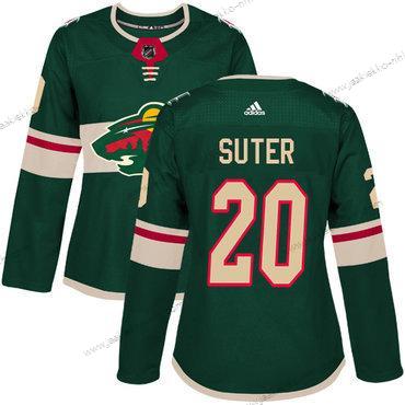 Adidas Naisten Minnesota Wild #20 Ryan Suter Vihreä Kotiottelupaita Aito Ommeltu NHL Paita