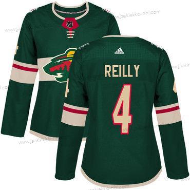 Adidas Naisten Minnesota Wild #4 Mike Reilly Vihreä Kotiottelupaita Aito Ommeltu NHL Paita