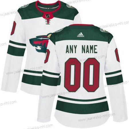 Adidas Naisten Minnesota Wild Mukautettu NHL Aito Valkoinen Paita