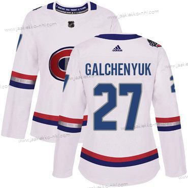 Adidas Naisten Montreal Canadiens #27 Alex Galchenyuk Valkoinen Aito 1917-2017 100th Klassinen Ommeltu NHL Paita