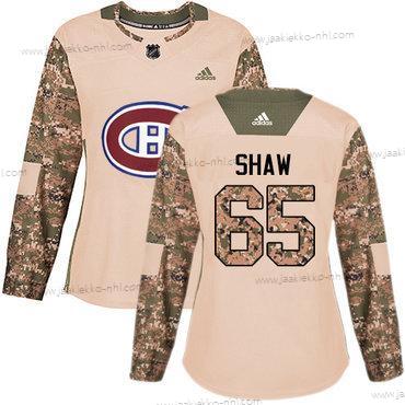 Adidas Naisten Montreal Canadiens #65 Andrew Shaw Maastokuvio Aito 2017 Veterans Day Ommeltu NHL Paita