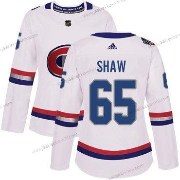 Adidas Naisten Montreal Canadiens #65 Andrew Shaw Valkoinen Aito 1917-2017 100th Klassinen Ommeltu NHL Paita