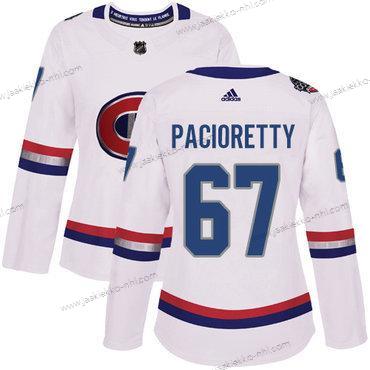 Adidas Naisten Montreal Canadiens #67 Max Pacioretty Valkoinen Aito 1917-2017 100th Klassinen Ommeltu NHL Paita