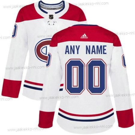 Adidas Naisten Montreal Canadiens Mukautettu NHL Aito Valkoinen Paita