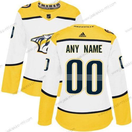 Adidas Naisten Nashville Predators Mukautettu NHL Aito Valkoinen Paita