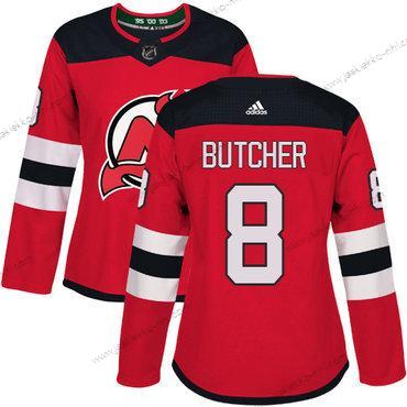 Adidas Naisten New Jersey Devils #8 Will Butcher Punainen Kotiottelupaita Aito Ommeltu NHL Paita