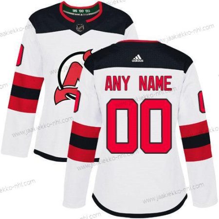 Adidas Naisten New Jersey Devils Mukautettu NHL Aito Valkoinen Paita