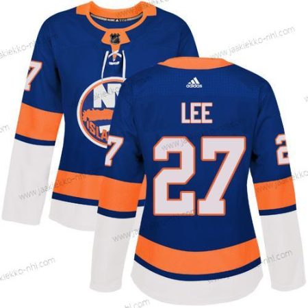 Adidas Naisten New York Islanders #27 Anders Lee Royal Sininen Kotiottelupaita Aito Ommeltu NHL Paita