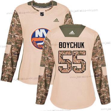 Adidas Naisten New York Islanders #55 Johnny Boychuk Maastokuvio Aito 2017 Veterans Day Ommeltu NHL Paita