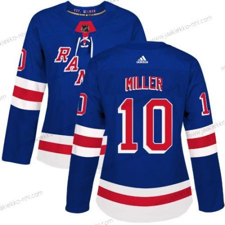 Adidas Naisten New York Rangers #10 J.T. Miller Royal Sininen Kotiottelupaita Aito Ommeltu NHL Paita