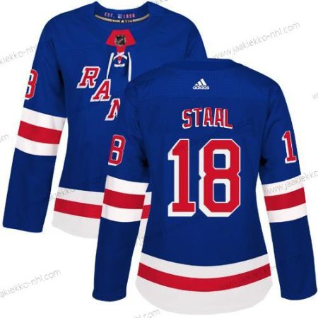 Adidas Naisten New York Rangers #18 Marc Staal Royal Sininen Kotiottelupaita Aito Ommeltu NHL Paita