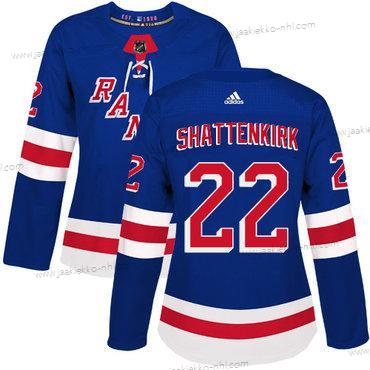 Adidas Naisten New York Rangers #22 Kevin Shattenkirk Royal Sininen Kotiottelupaita Aito Ommeltu NHL Paita