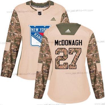 Adidas Naisten New York Rangers #27 Ryan Mcdonagh Maastokuvio Aito 2017 Veterans Day Ommeltu NHL Paita